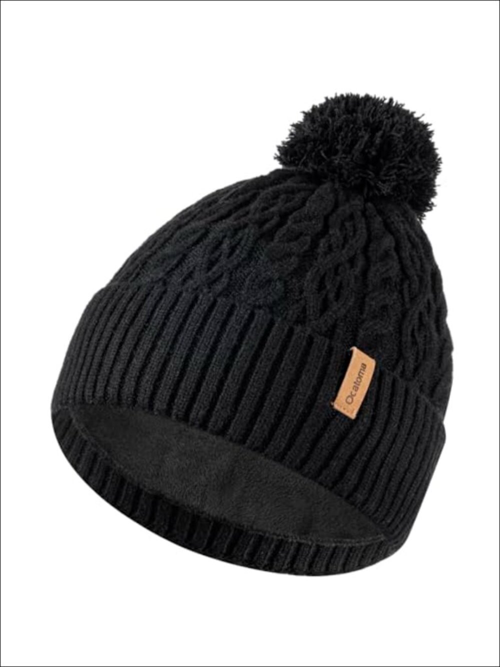 Winter Beanie Cuffed Fleece Lined Soft Warm Knit Hat One Size